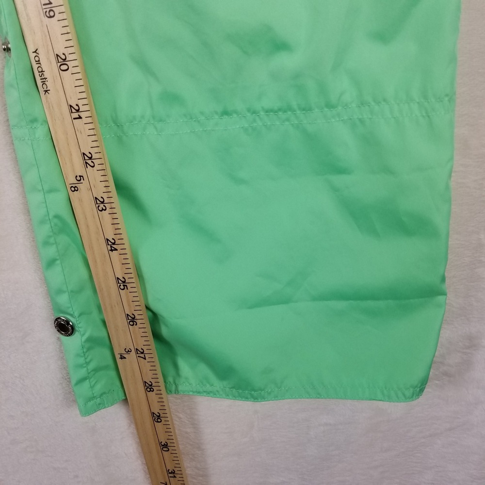 Oleg Cassini Sport Womens Mint Green Windbreaker Anorak & Pants Tracksuit Set M - Picture 7 of 12
